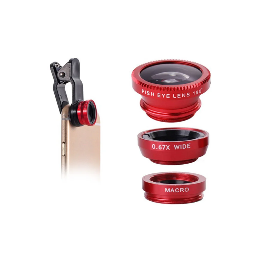 

Lens Camerafisheyefish Eye Macro Cellphone Mobile Universal Angle Cell Copedvictelephoto Inwide Clip Kit