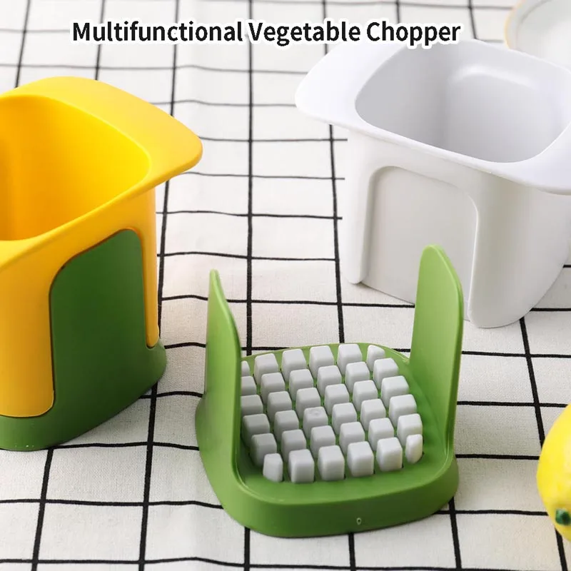 

Multifunctional Vegetable Chopper French Fries Cutter Household Hand Pressure Onion Dicer Cucumber Potato Slicer Kitchen Tools