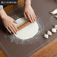 shimoyama 45x65cm silicone baking mat thickening non stick pastry rolling kneading pad pizza dough mat kitchen baking gadgets