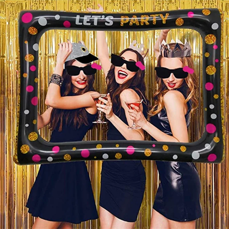 

Inflatable Frame Photo Booth Props Selfie Picture Frame Party Supplies For Birthday Bridal Baby Shower Wedding Carnival