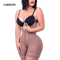 shapewear for women tummy control body shaper butt lifter thigh slimmer faja plus size with zipper crotch