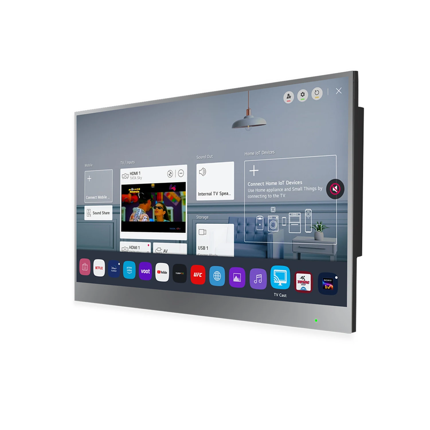 

22" Smart Magic Mirror TV Webos Waterproof LED Television for Hotel Bathroom SPA