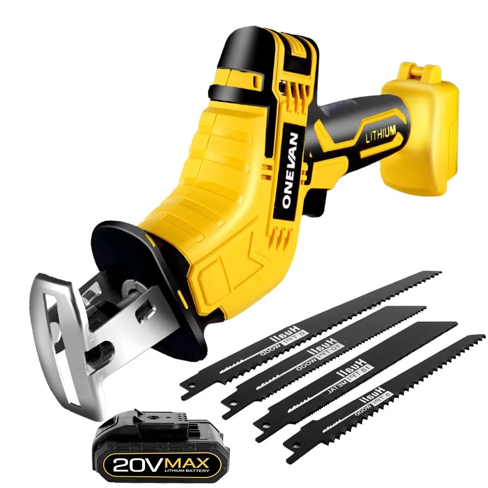 

20V 3000R/MIN Cordless Electric Reciprocating Saw Metal Wood Cutting Machine with 4pcs Saw Blade for Worx Battery Power Tool