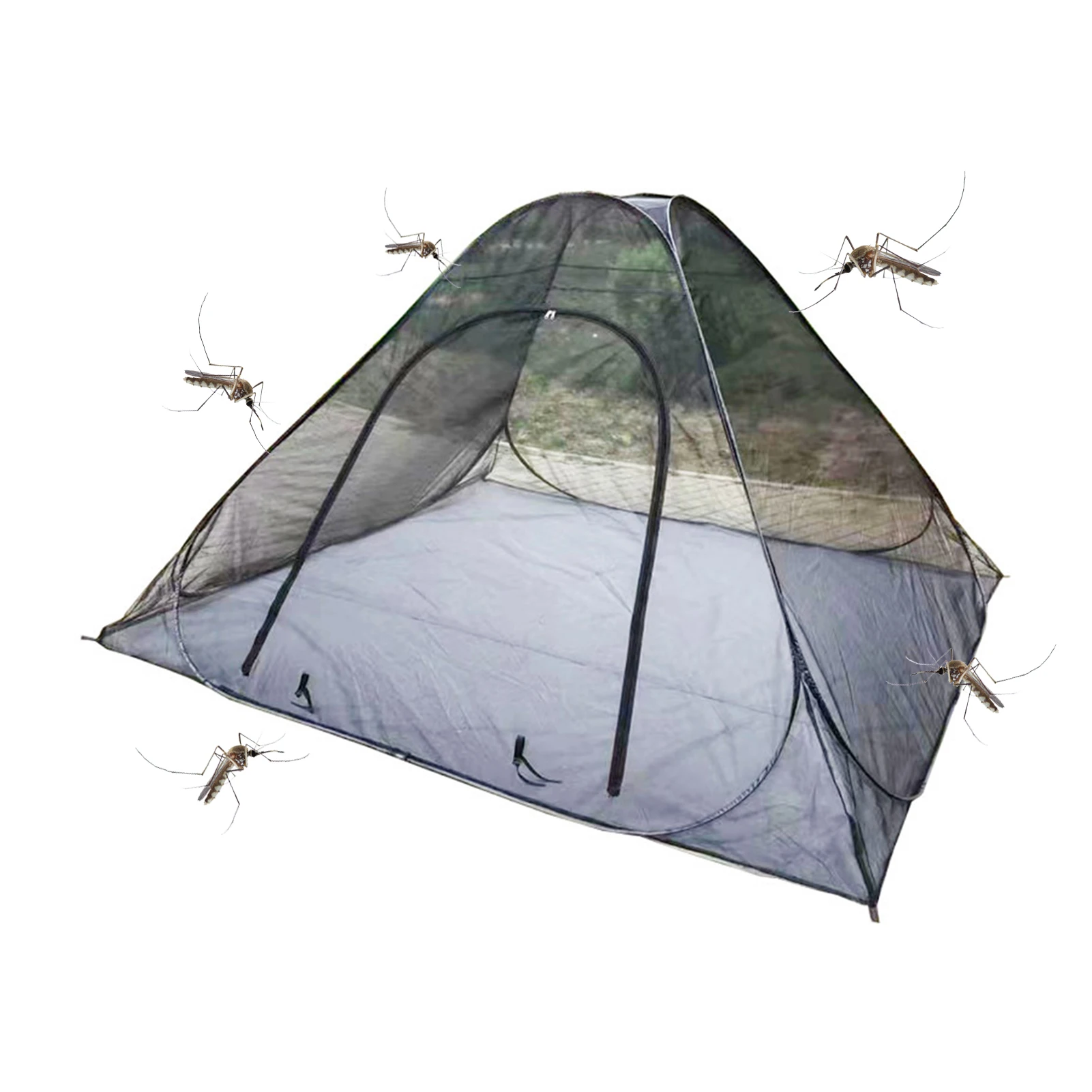 

Ultralight Mesh Tent Portable Backpacking Mountaineering Trekking Pole Tent Inner Mesh Waterproof Insect Tent Mesh Net