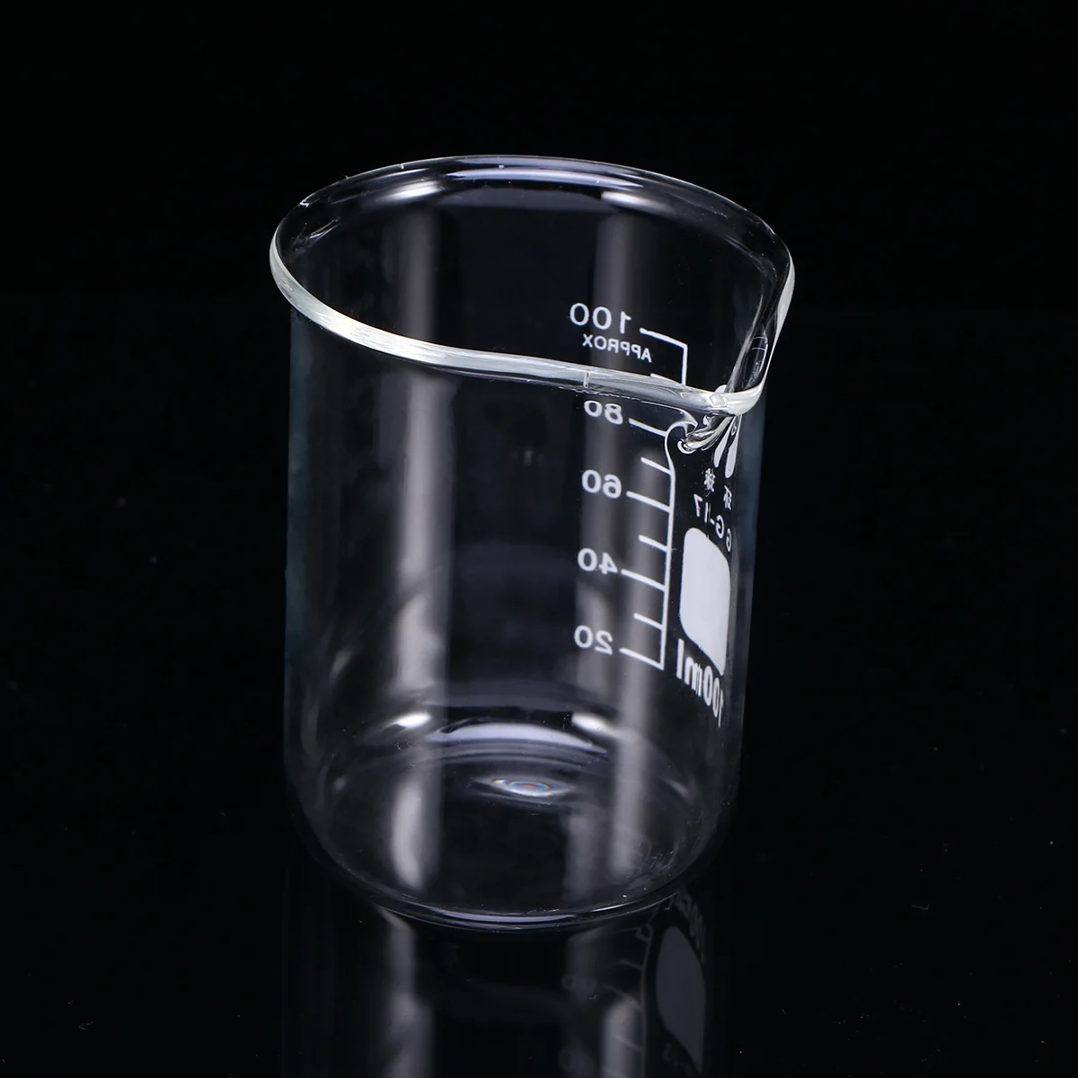 

Glass Beaker- 100ml Premium Graduated Measuring Cup High- Precise Beaker Glassware Tool for Student Experiment,, Chemistry