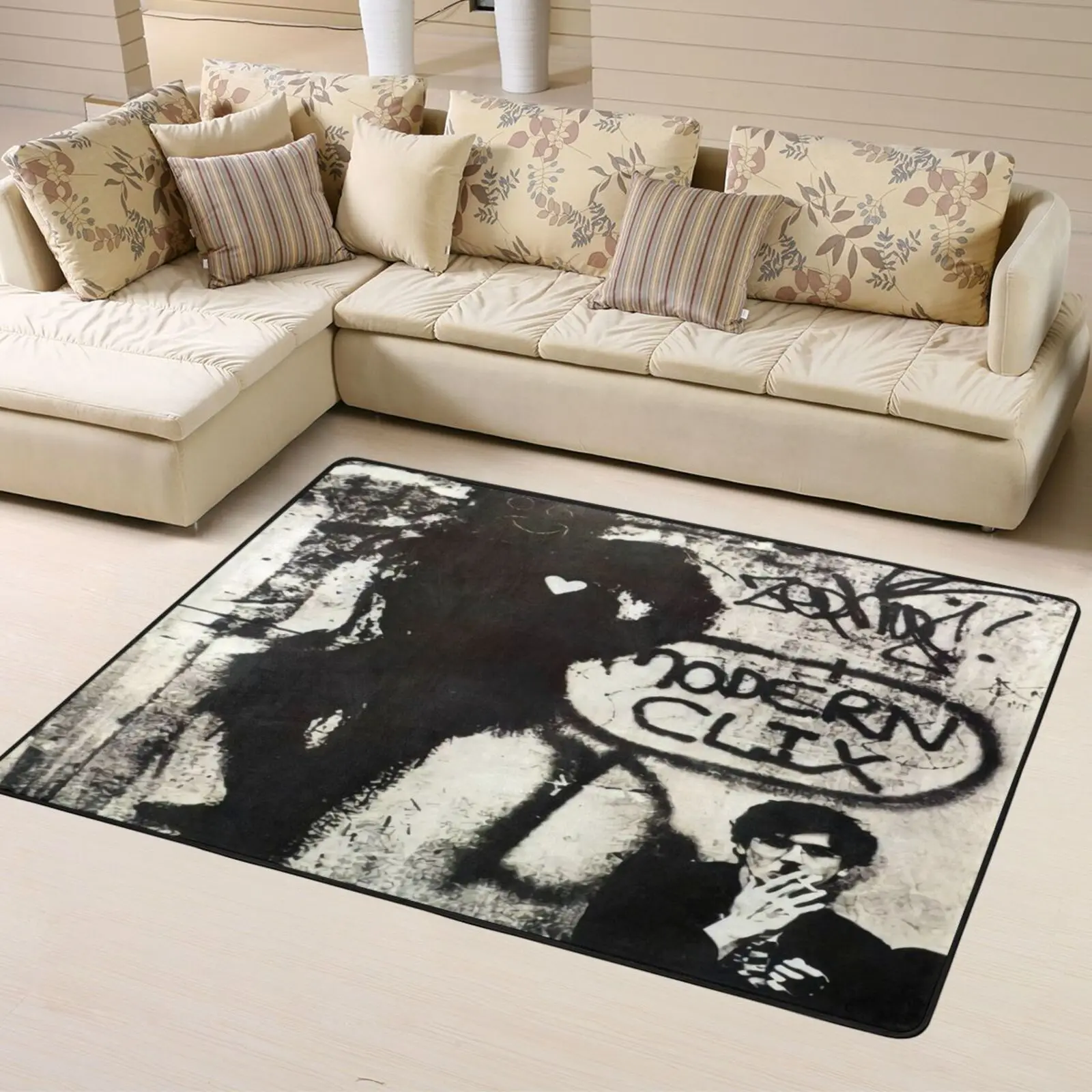 

Виниловый коврик для детской комнаты Charly Garcia клик, современный коврик из полиэстера с рисунком ног, длинный ковер 4Xl для кофейных столов, муж...