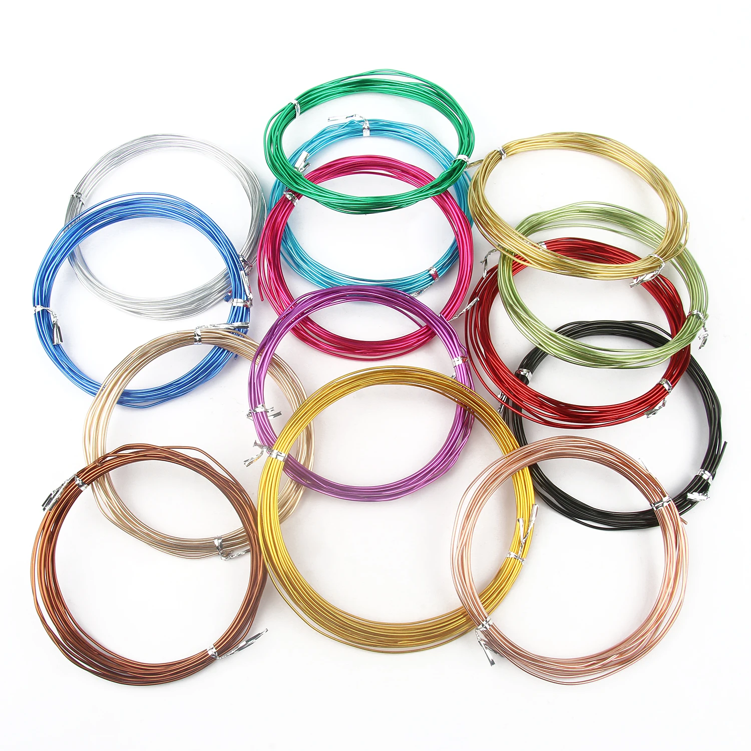 

1/1.2/1.5/2/2.5/3mm Metal Aluminum Wire Gold Silver Plated String Bendable Flexible Jewelry Making Beading Wire DIY Crafts