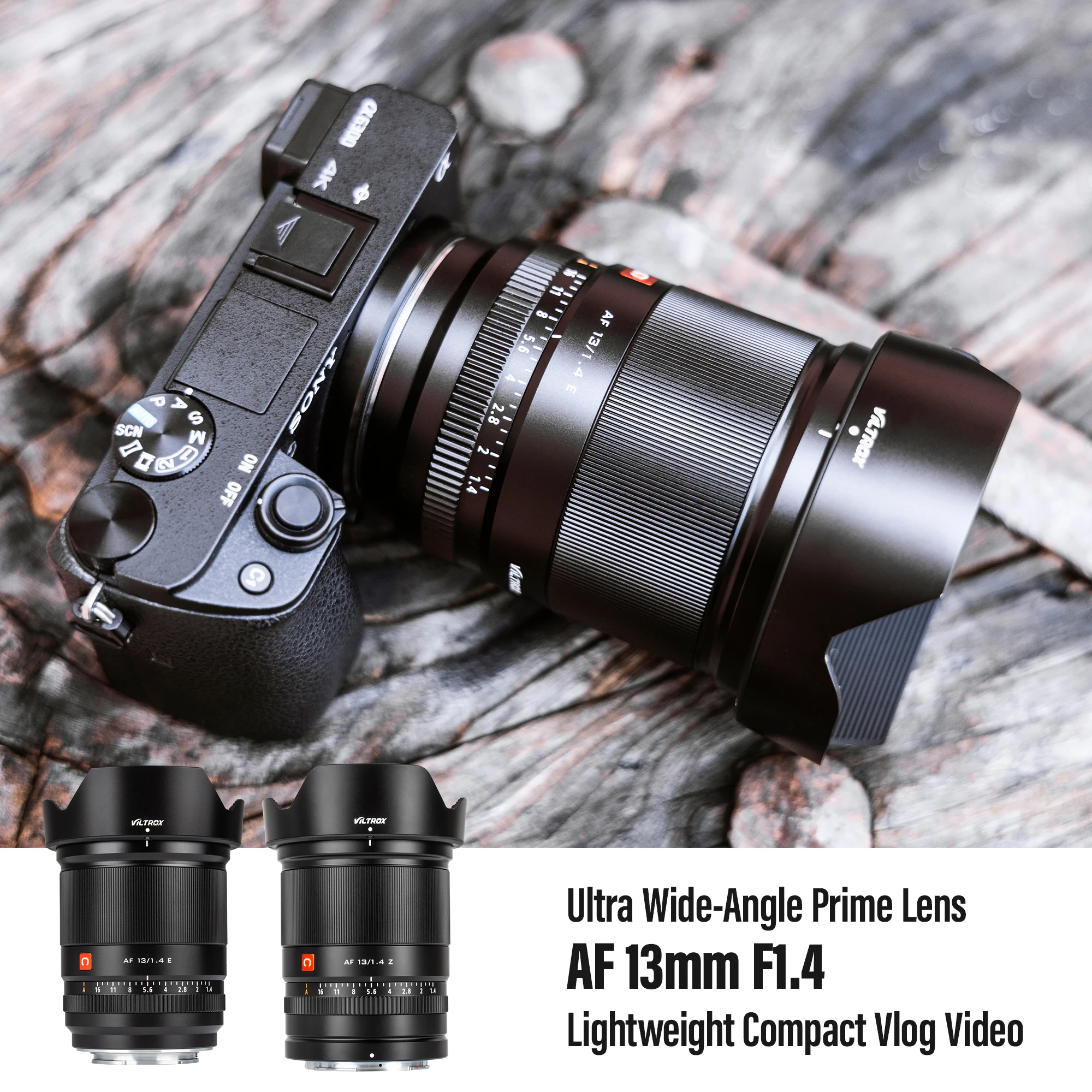 VILTROX 13 мм Sony E Nikon Z Fuji X Крепление объектива F1.4 Большая диафрагма Автофокус Ультра