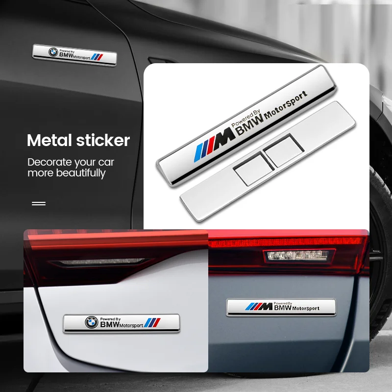 3D M Logo Car Body Side Badge Rear Trunk Decor Sticker Modification Accessorie For BMW Performance E36 E46 E60 E90