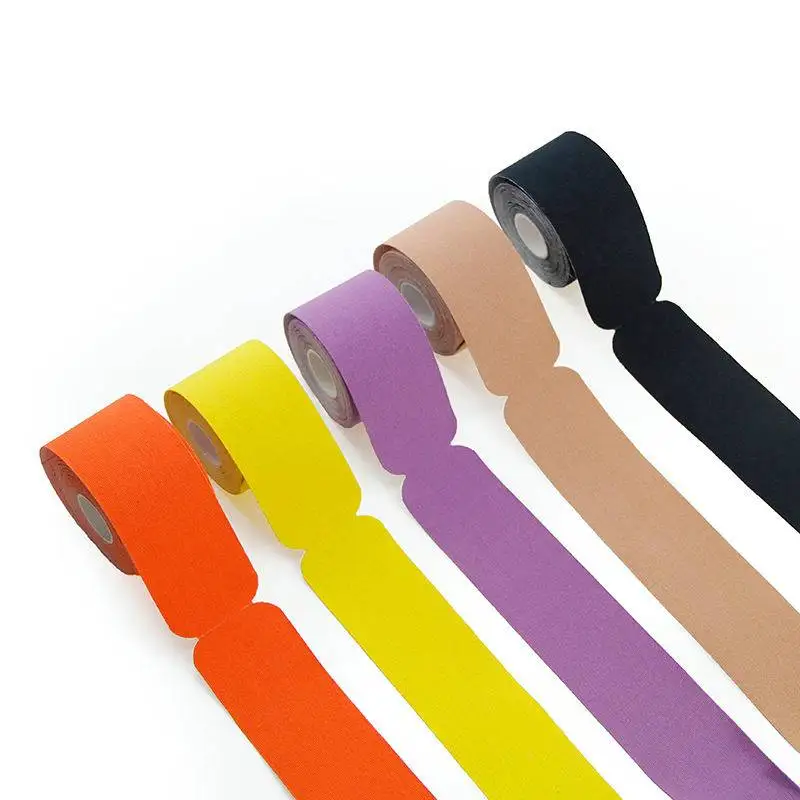 Нарезанная кинезиологическая лента 5 см * м эластичный наколенник для снятия боли