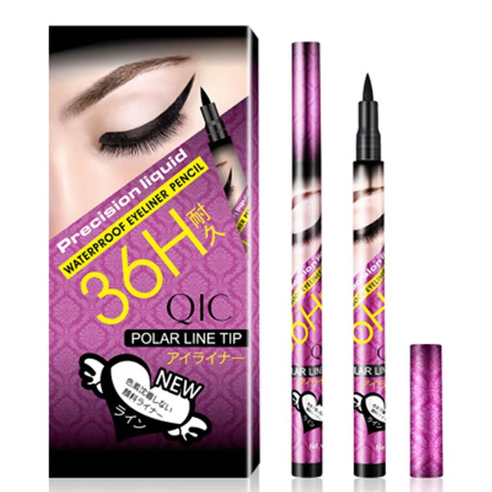 

1 PC Black Liquid Eyeliner Pen Waterproof Long-lasting Smooth Eyeliner Sweat-proof Not Easy To Smudge Eyeliner Cosmetic