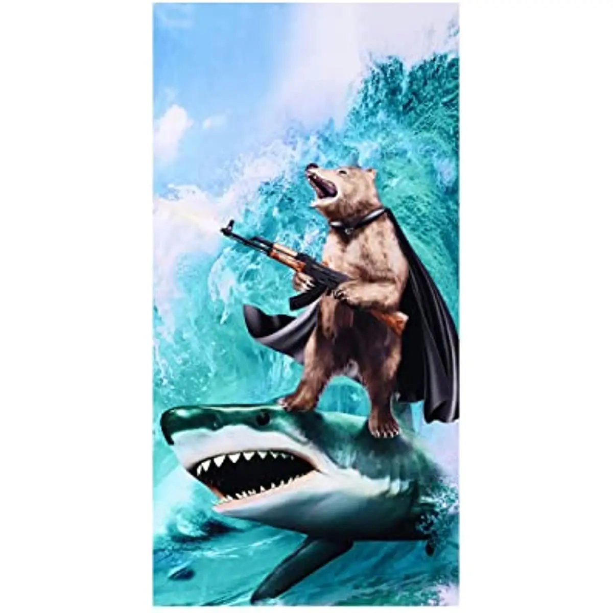 Microfiber Bath Towel Soft Blue Sea Blanket Animal Sand Free Quick Dry Bath Sports Travel Towel