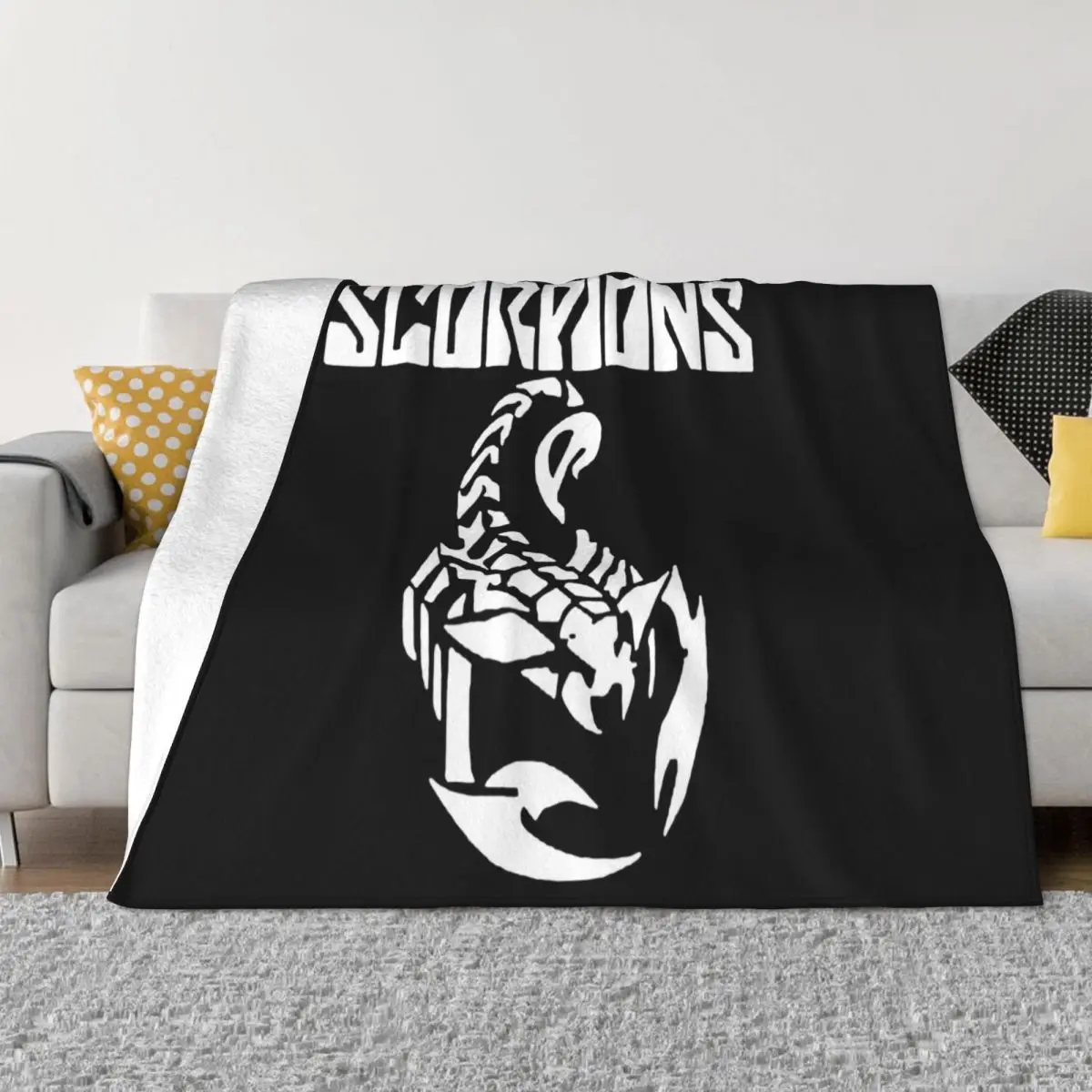 Новинка мужское Хлопковое одеяло с логотипом скорпиона рок-группы Legend черный
