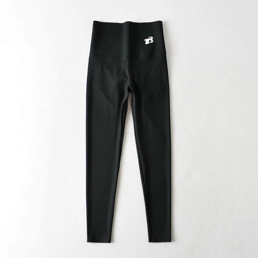 TB leggings high-waisted tight-fitting four-bar hip-lifting  nine-point yoga pants
