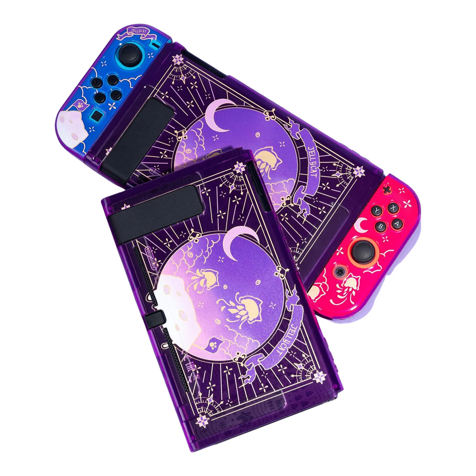 

For Nintendo Switch Case Protective Cover Jellyfish Cat Theme Case Compatible With Console Joy-Con Controller For Switch Ultra