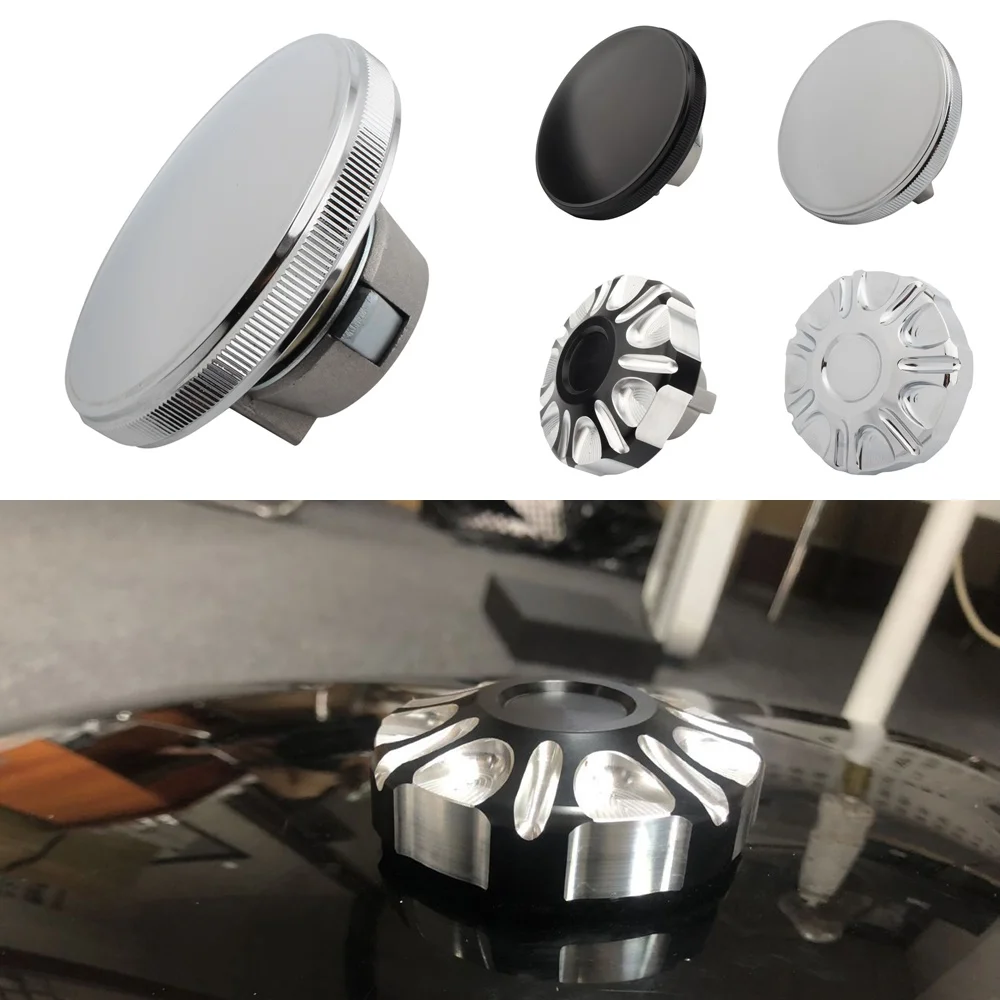

XG750 XG500 Motorcycle Fuel Tank Gas Cap Black Vented Knurled Oil Caps Cover CNC Aluminum For Harley Street 750 500 2015-2019