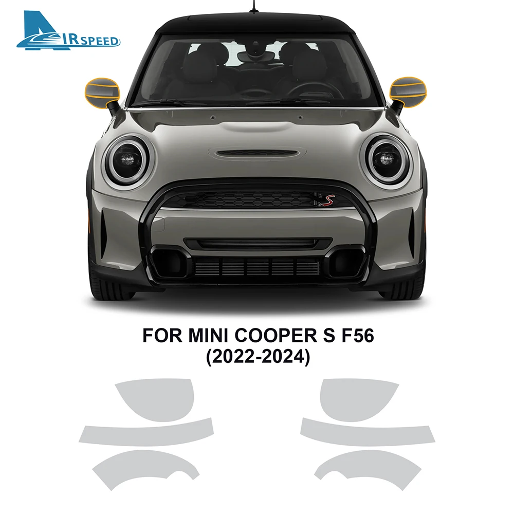 Фото KUNGKIC Защитная пленка для краски для Mini F56 Cooper S 2-Door 2022-2024, прозрачный комплект мил, предварительно отрезанная пленка для фар заднего вида из ТПУ №3