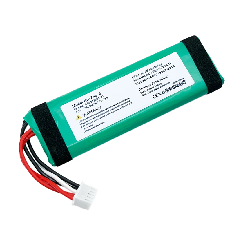 Аккумулятор 3,7 В GSP872693 01 3000 мАч для JBL Flip 4 Flip4, Bluetooth-динамики, литий-полимерные аккумуляторные батареи (art.: 3920d202ac484) - 3920d202ac484