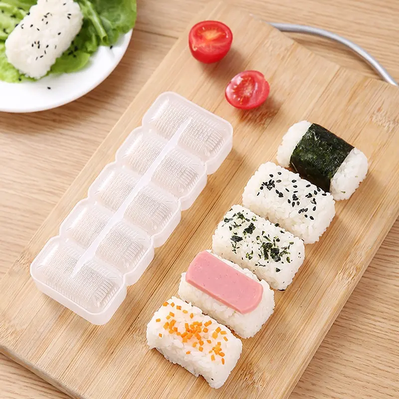 

Rice Ball Mold Creative DIY Sushi Mold Japanese Nigiri Sushi Mold Rice Ball Non-stick Pressure Storage Lunch Box Kitchen Tool