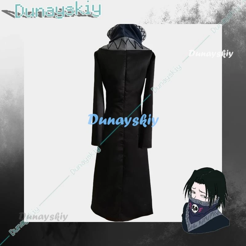 Feitan Portor Косплей Костюм Призрачная Трупа Пальто Парик Пигнис Аниме Наряд Хэллоуин