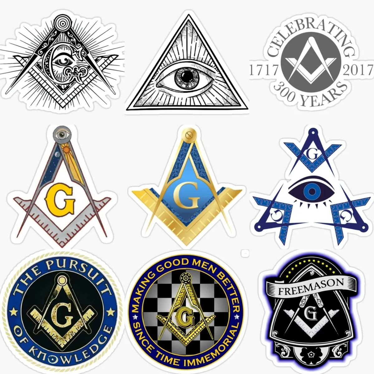 Наклейка глаза Бога Freemasons аксессуары для ноутбука наклейка на окно автомобиля