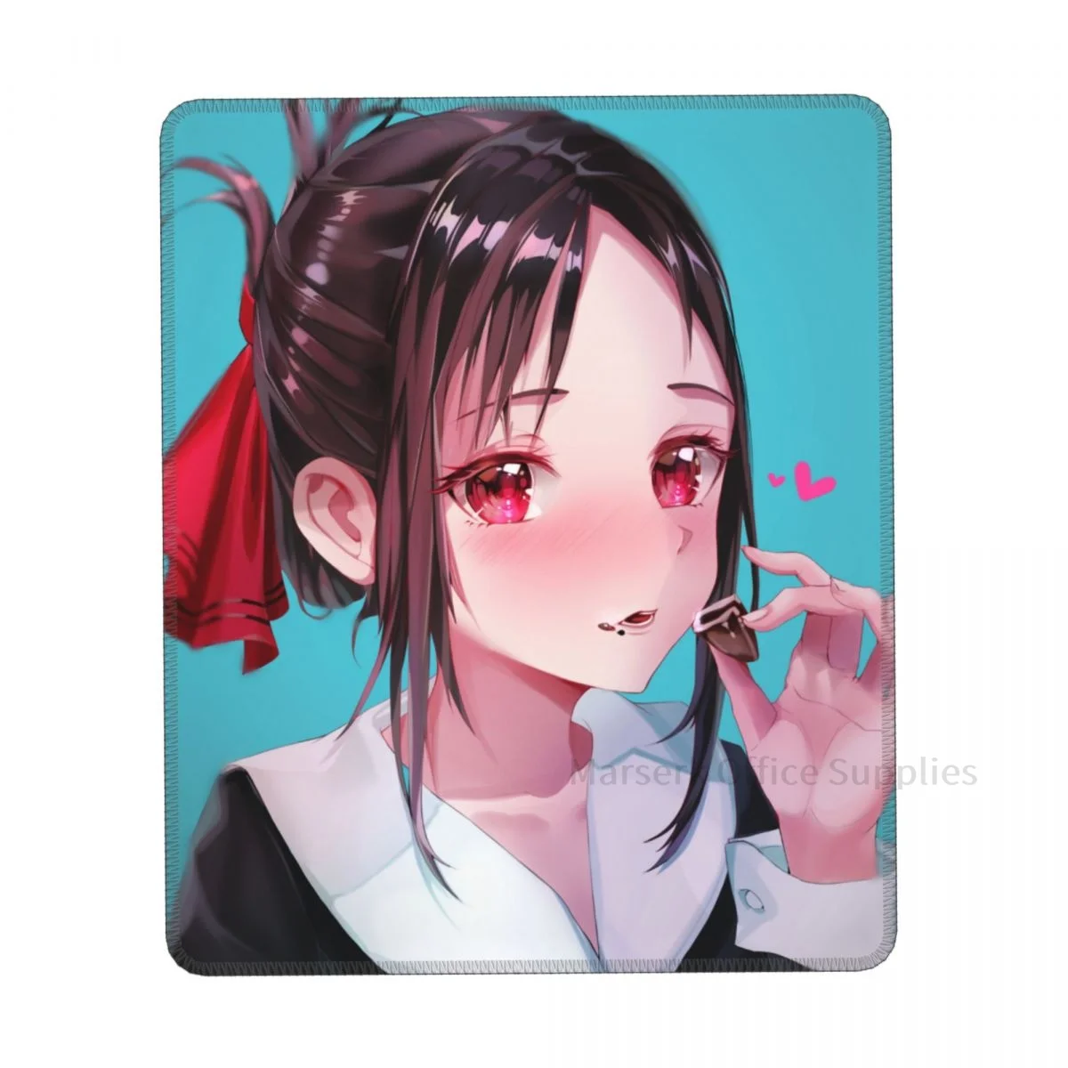 

Шоколадный коврик для мыши Kaguya sama Love Is War, игровой Настольный коврик для клавиатуры, креативный Настольный коврик, блокировка границы, проти...