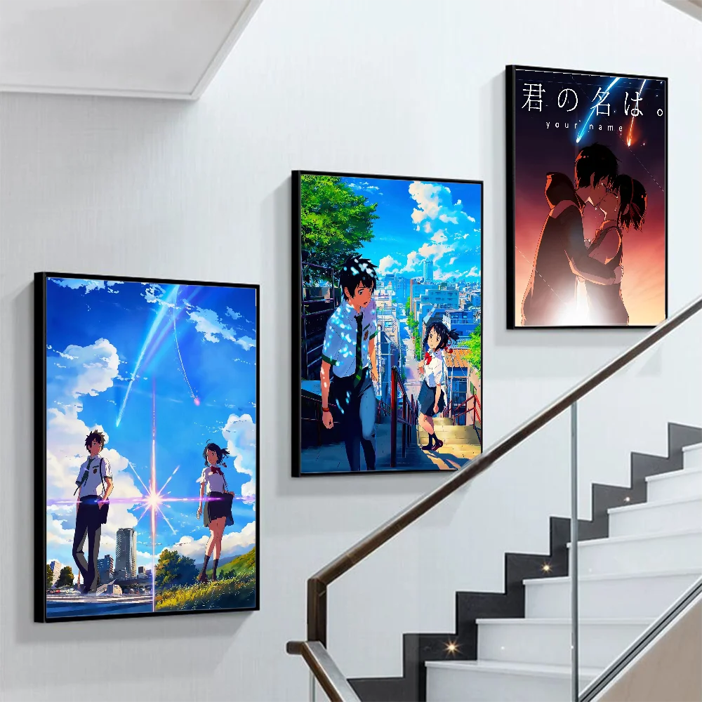 

Your's Name Poster Self-adhesive Art Poster Retro Kraft Paper Sticker DIY Room Bar Cafe Vintage Decorative Painting