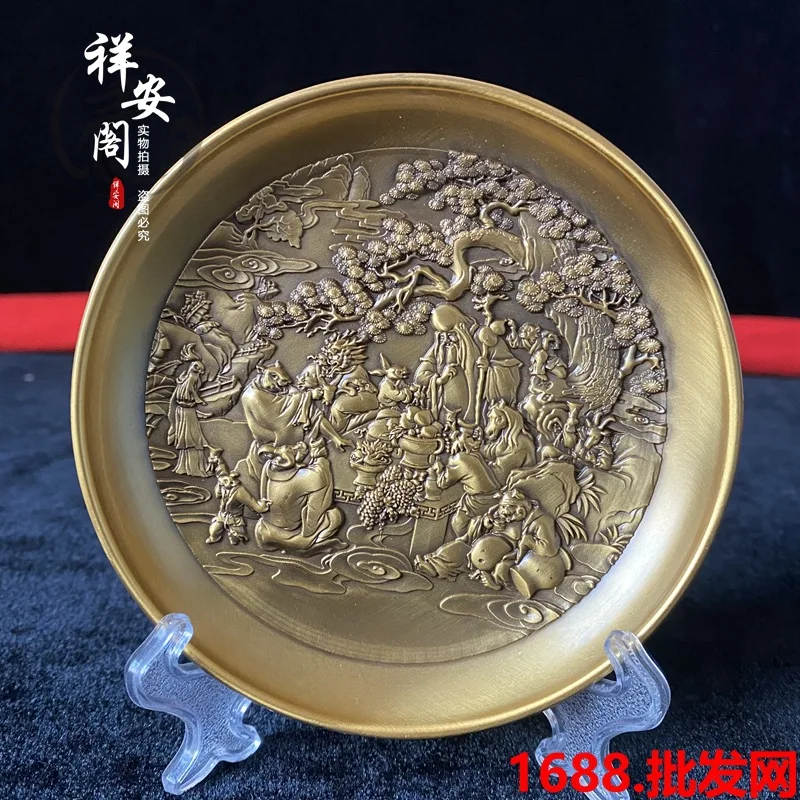 Тарелки для украшения дома тарелки с драконом и Фениксом пиксиу цилином