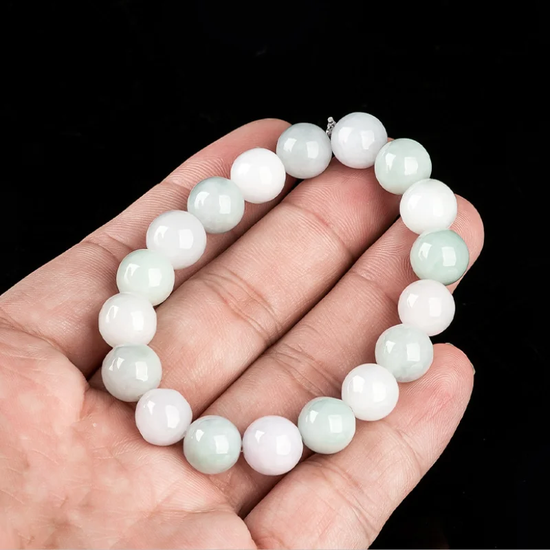 Браслет из бисера янтаря 10 мм