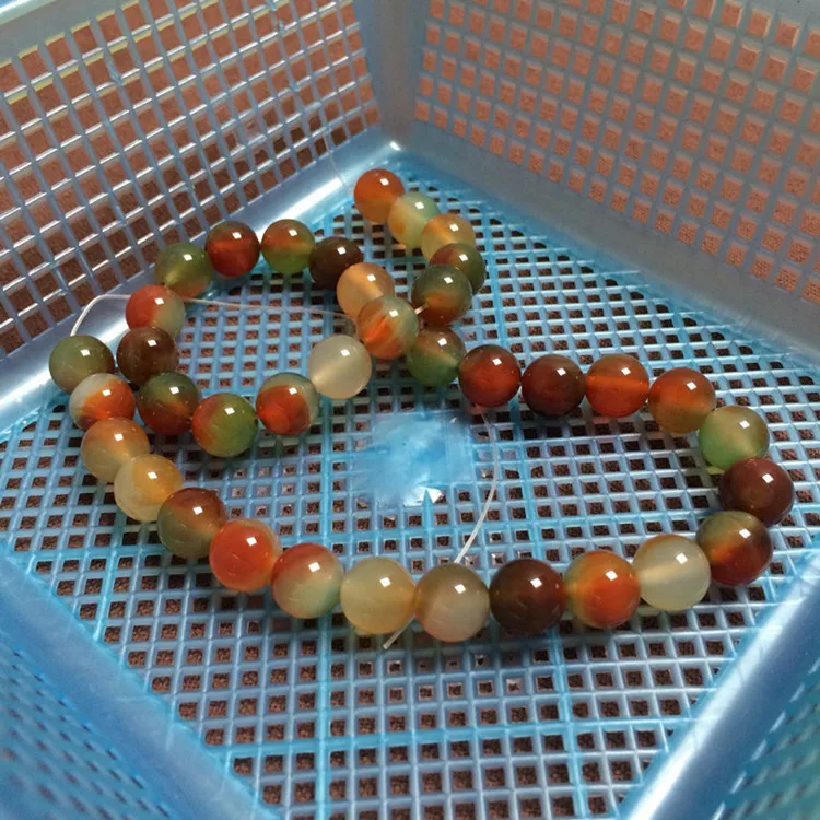 

10mm Natural Peacock Agate Round Beads For Jewelry Making Diy String Bracelet Beaded Necklace Charms Agate Loose Bead Accessorie