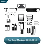 Автомобильные аксессуары для интерьера, черные наклейки из углеродного волокна для Ford Mustang 2009 2010 2011 2012 2013
