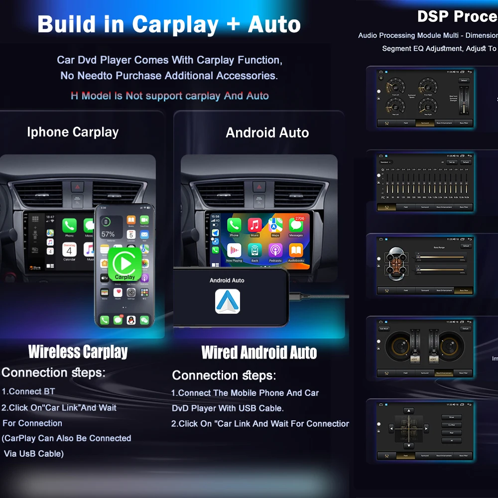 Авто Carplay DSP Android 14 для Mazda MPV LY 2006-2016 Автомобильный радиоприемник Мультимедийный