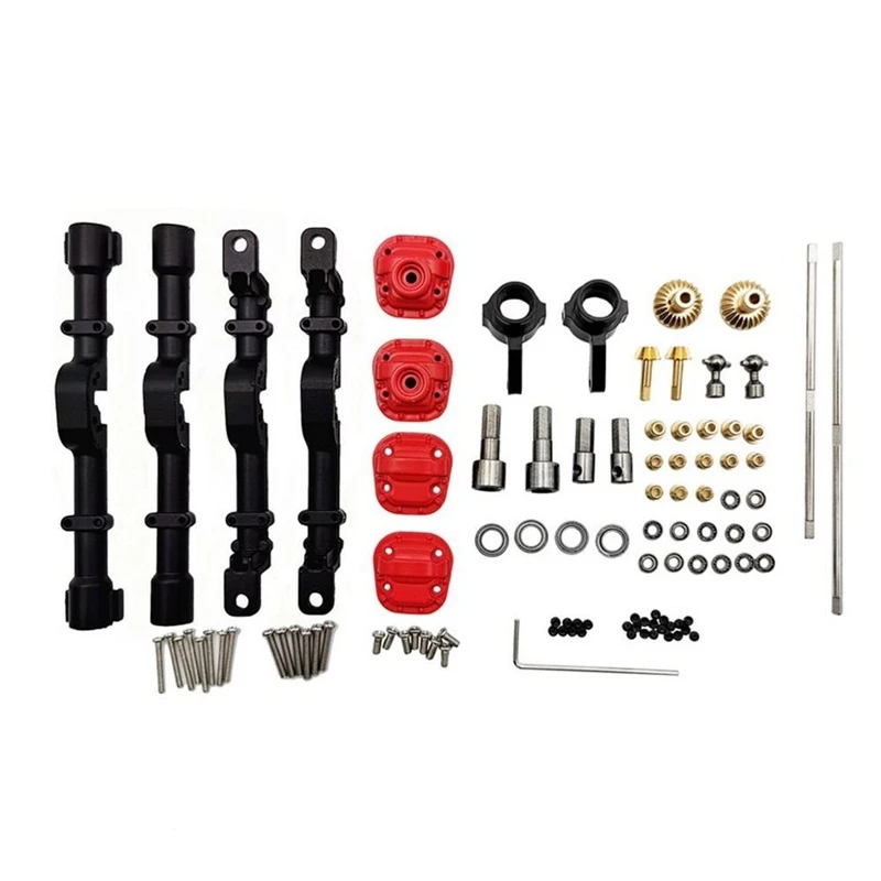 

Metal Front & Rear Complete Axle With Steering Rod For MN D90 MN-90 MN99S MN99 1/12 RC Car Upgrade Accessories
