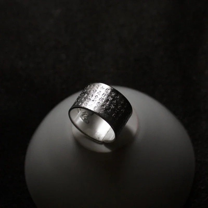 Lucky Lotus Flower Charms Ring Women Men Amulet Protection Wealth Open Regulowany pierścień Buddyjska biżuteria Akcesoria Prezent