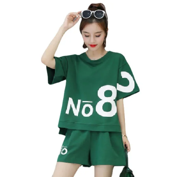 

Литературный клетчатый костюм 2022, Модные женские свободные и тонкие шаровары, повседневный комплект из двух предметов, летний комплект из двух предметов для женщин