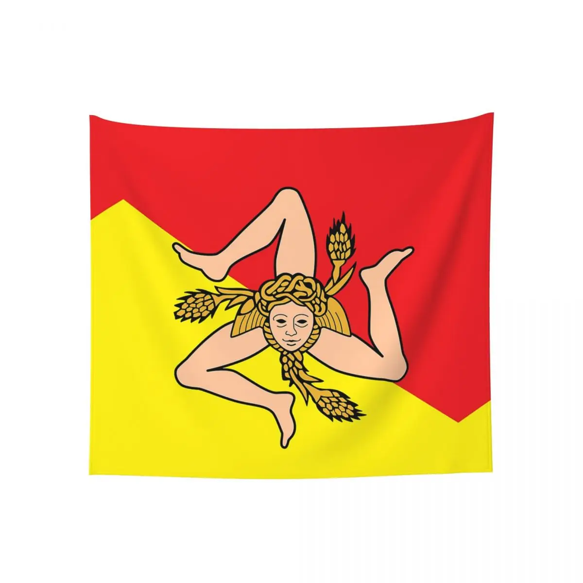 

Tapestry Flag Of Sicily Funny R333 Tapestries Print Humor Graphic murals