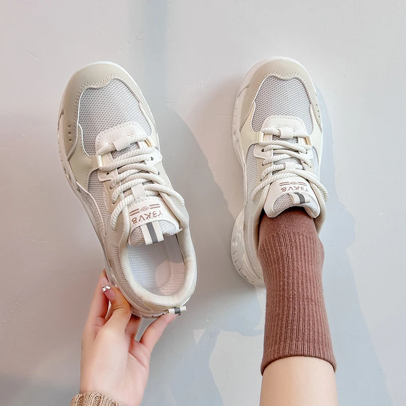 Женские кроссовки с воздушной подушкой модные сетчатые Повседневные Дышащие