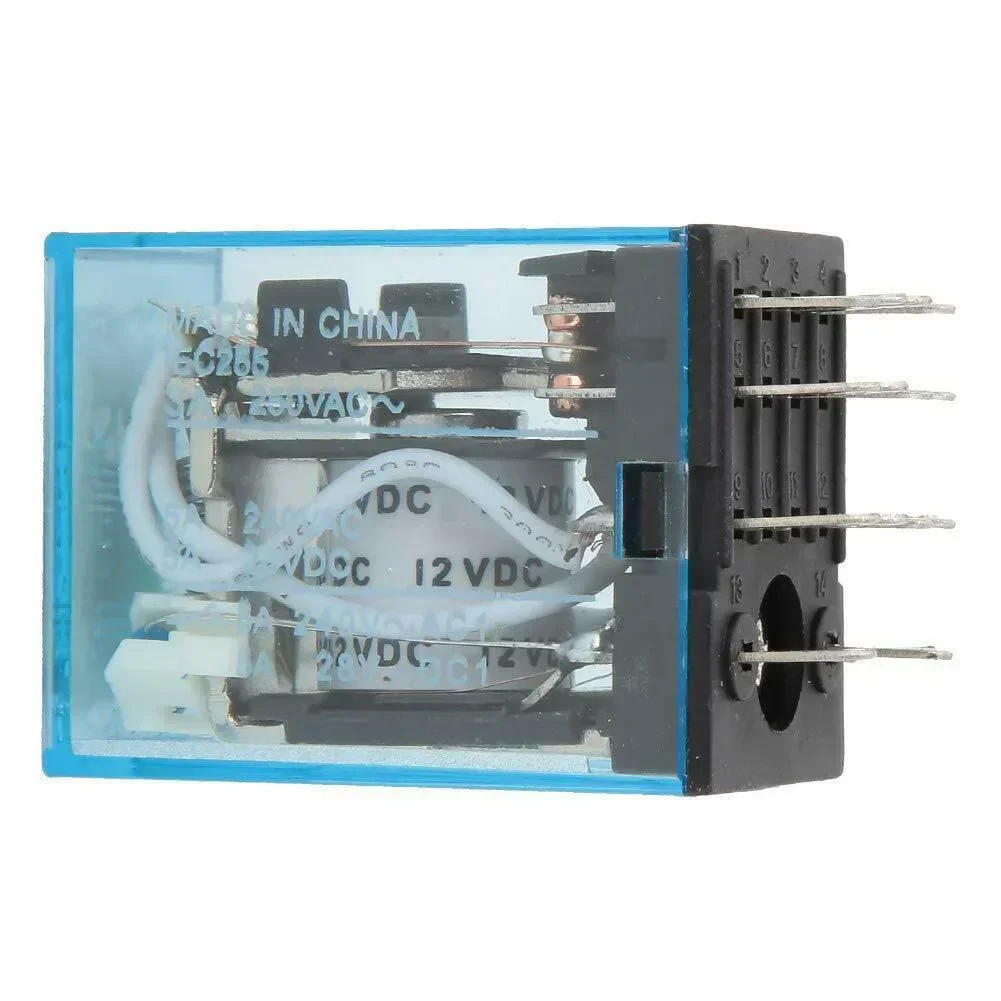 Высокая термостойкость 12 В постоянного тока силовое реле MY4NJ 4NO 4NC 14 контактов