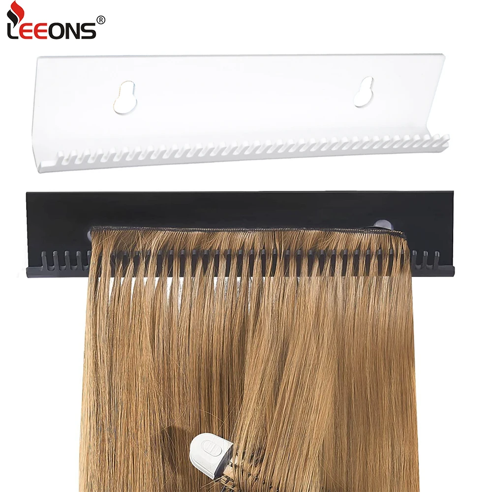 

Hair Extension Holder For Styling Hair Stands Wall Acrylic Hair Hanger Extensions Display For Hair Styling Coloring Washing