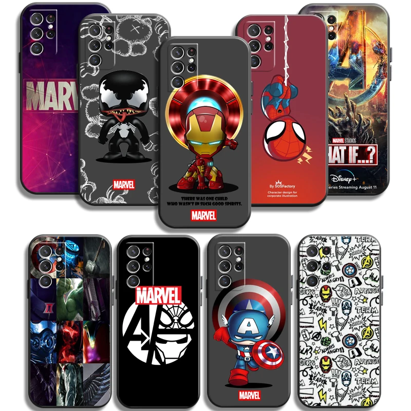 

Marvel Avengers Phone Cases For Samsung Galaxy A51 4G A51 5G A71 4G A71 5G A52 4G A52 5G A72 4G A72 5G Carcasa Back Cover