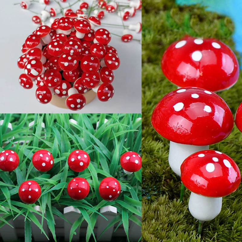 

10-100 шт., мини-грибы из пеноматериала