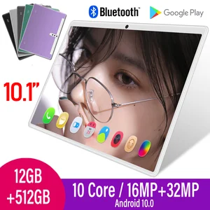 Firmware T10W 10.1 Inch Android 10 Pad 5G 8800mAh Tablet PC 12GB 512GB ROM IPS 10 Core Factory Sales