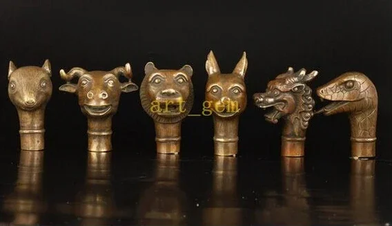 Чистая медь латунь дедушка хорошие азиатские старые мыши крупный рогатый скот