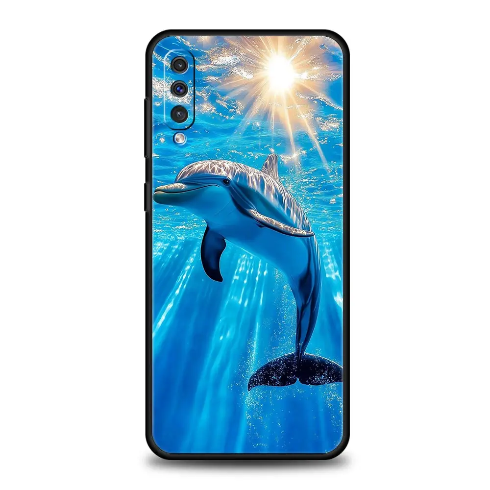 Фото Чехол для телефона Ocean Dolphin для Samsung A56 A36 A26 A54 A52 A24 A14 A50 A72 A70 A40 A20E A06 A12 A22 A34 A42 A32 A04s A16 5G Cover №3
