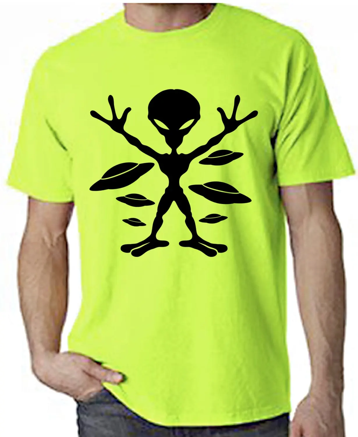 Мужская футболка Alien Neon