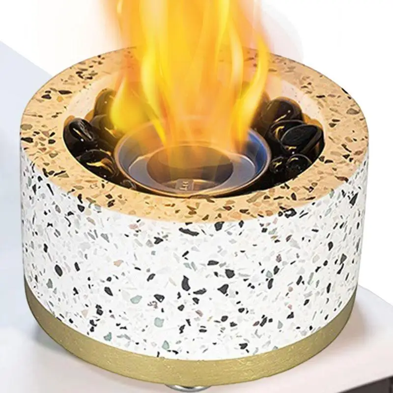 

Столешница для огня, прочная бетонная столешница для огня с галькой, переносная столешница для дома и улицы, кастрюля для огня и бетона