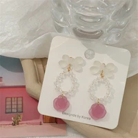 sweet bow earrings for women unique rose flower earrings womens accessories geometric fashion jewelry gift 2022 wholesale new