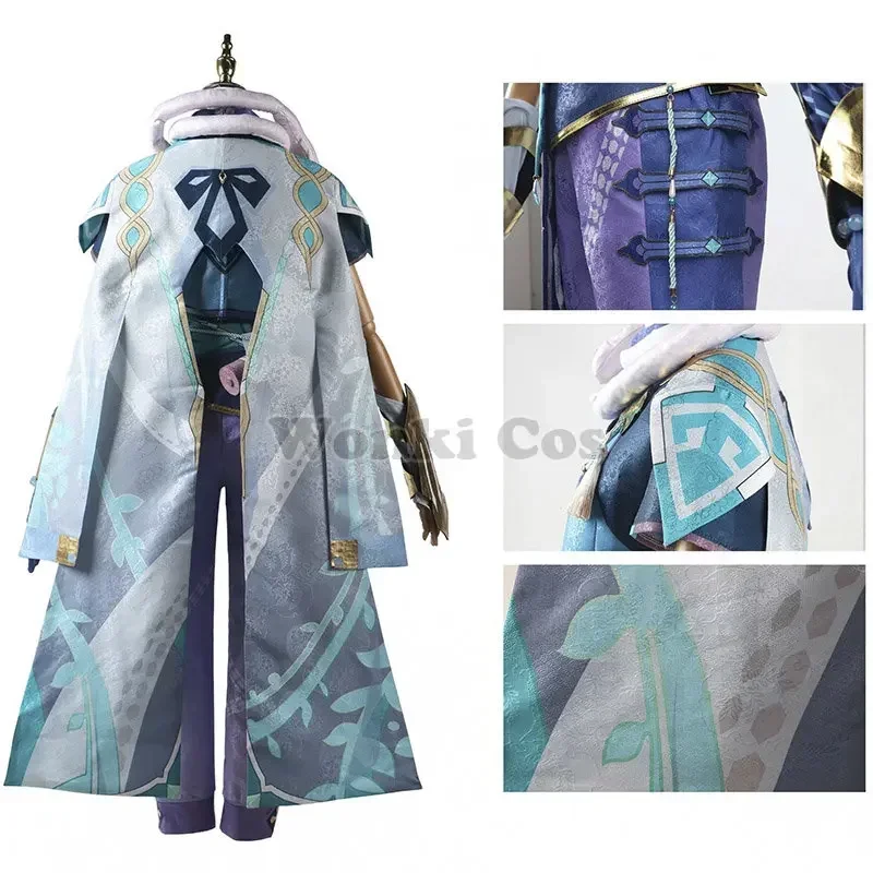 Костюм для косплея Baizhu из игры удар парик бай Чжу Liyue Бай карнавальные костюмы