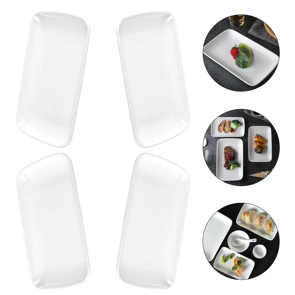 

Plates Serving Melamine Platters Plate Salad Rectangular Platter Whiteset Dishes Dish Tray Fruit Appetizer Dessert Snack