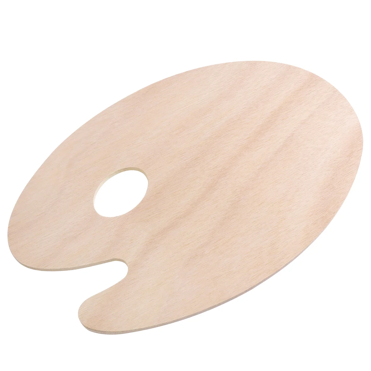 

1PC ULTNICE Wooden Palette Ergonomic Sturdy Handmade Smooth Durable Professional Palette Drawing Palette Supplies